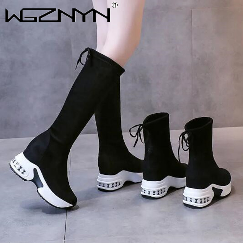 Winter Warm Chunky Platform Lo - Knee High Boots Women review and price