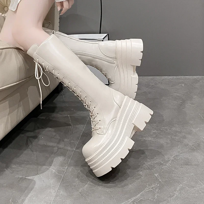 10CM New Women's Roman Long Bo - Knee High Boots Women review and price