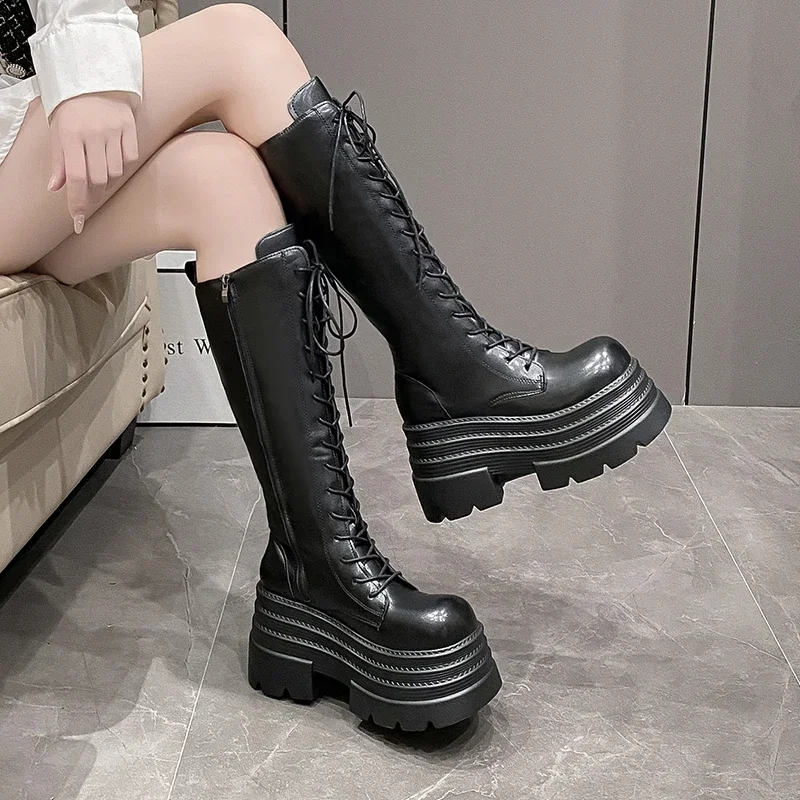 10CM New Women's Roman Long Bo - Knee High Boots Women review and price
