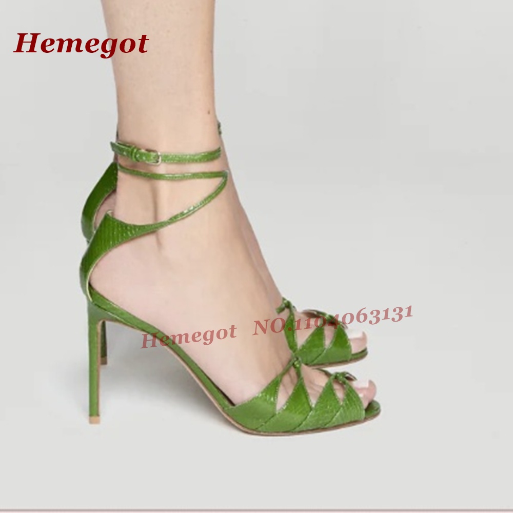 Green Croc-Pattern Strappy San - Women'S Shoes Clogs review and price