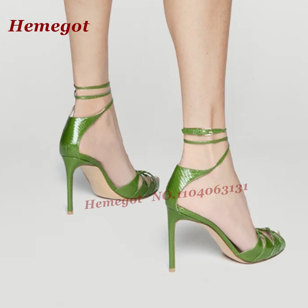 Green Croc-Pattern Strappy San - Women'S Shoes Clogs review and price